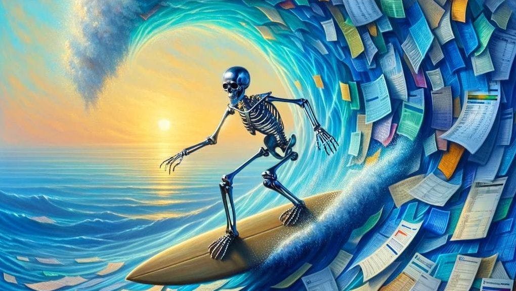 Skelly surfing financial documents